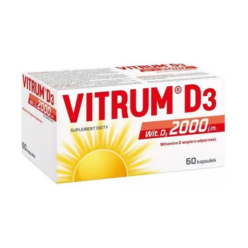 Vitrum D3 2000 j.m, 60 kapsułek