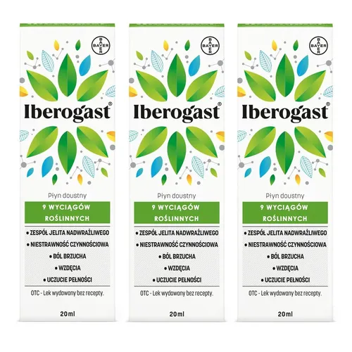 ZESTAW: 3 x Iberogast, płyn doustny, 20 ml