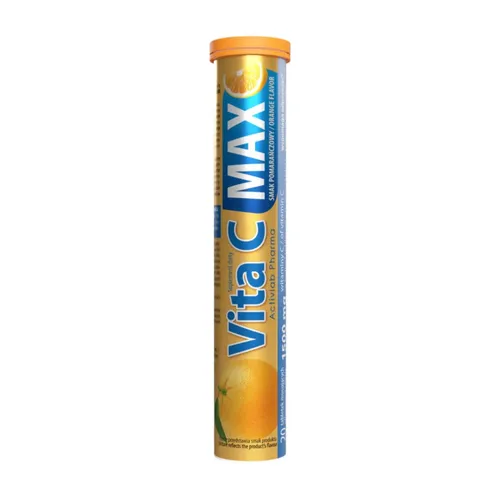 Activlab Vita C MAX, smak pomarańczowy, 20 tabletek musujących