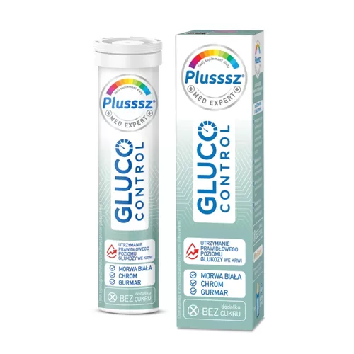 Plusssz - Gluco Control, 20 tabletek musujących