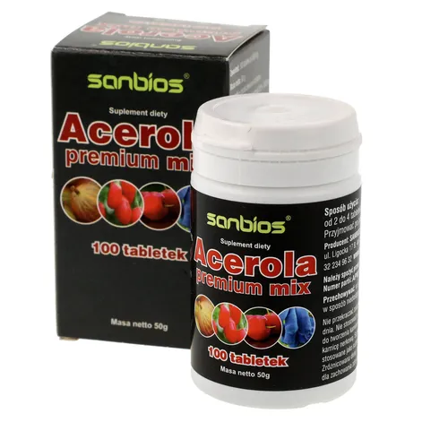 Sanbios Acerola Premium mix, 100 tabletek