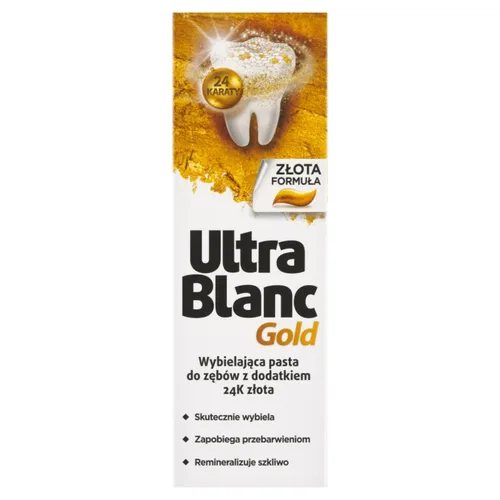 Ultrablanc Gold, wybielająca pasta do zębów z dodatkiem złota, 75 ml