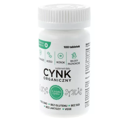 Zdrowe Korzyści - Cynk, 100 tabletek