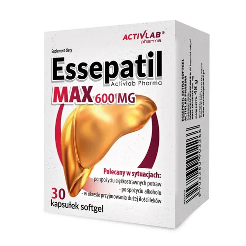 Activlab Essepatil Max 600 mg, 30 kapsułek