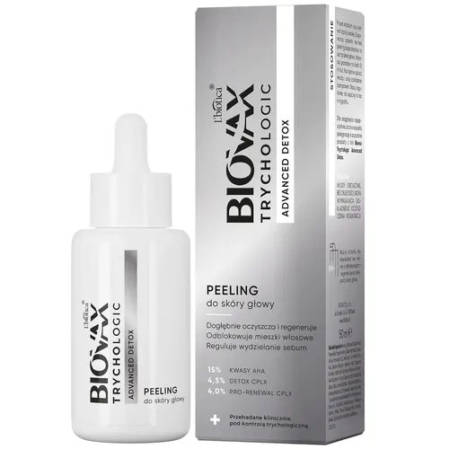 BIOVAX Trychologic Advanced Detox - peeling do skóry głowy, 50 ml