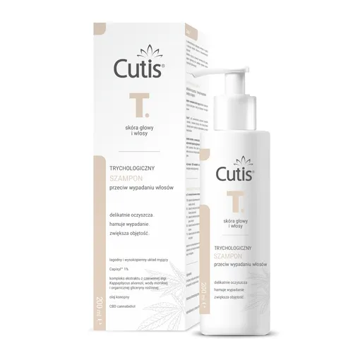 Cutis T - Trychlogiczny szampon przeciw wypadaniu włosów, 200 ml