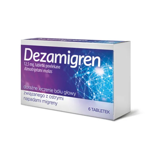 Dezamigren 12,5 mg, 6 tabletek