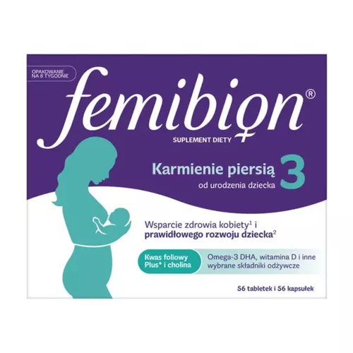 Femibion 3 Karmienie Piersią, 56 tabletek + 56 kapsułek
