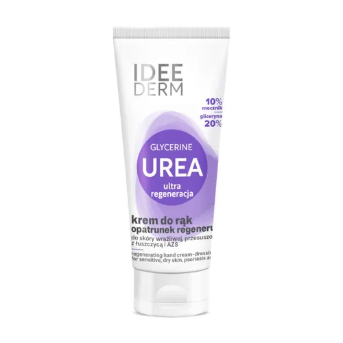 IDEE DERM - krem-opatrunek regenerujący do rąk skóra wrażliwa, podrażniona, z łuszczycą i AZS, 75 ml