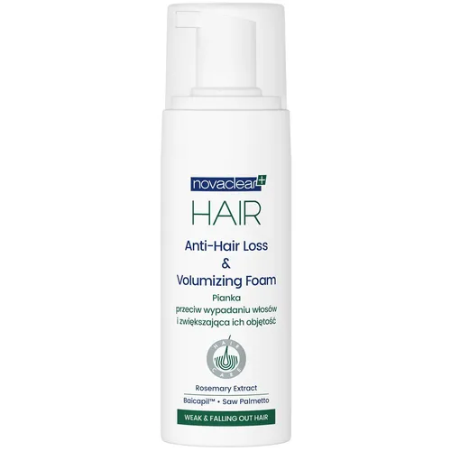 Novaclear HAIR - pianka przeciw wypadaniu włosów i zwiększająca ich objętość, 150 ml