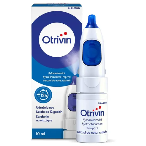 Otrivin 1 mg/ml, aerozol do nosa, 10 ml