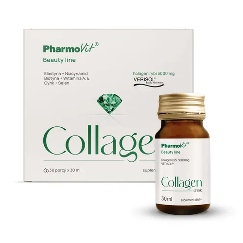 PharmoVit - Collagen drink Beauty Line, 30 sztuk x 30 ml