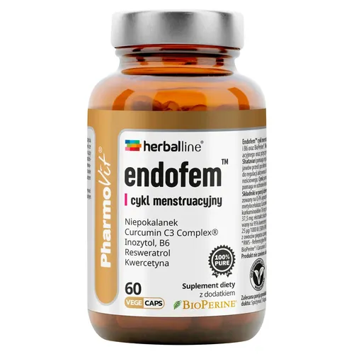 PharmoVit Herballine Endofem, Cykl menstruacyjny, 60 kapsułek