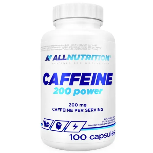 ALLNUTRITION Caffeine 200 Power, 100 kapsułek