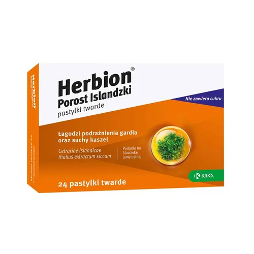 Herbion Porost Islandzki, 24 pastylek