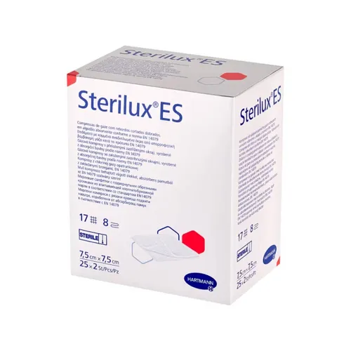 Sterilux ES - opatrunek jałowy, 7,5 cm x 7,5 cm, 50 sztuk