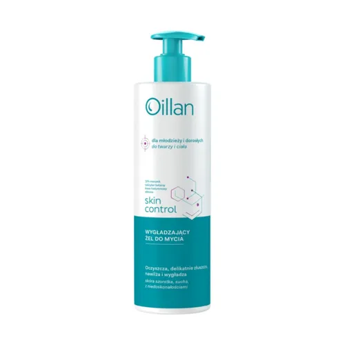 Oillan Skin Control - wygładzający żel do mycia ciała i twarzy z 10% mocznikiem, 400 ml
