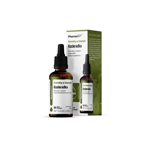 PharmoVit Ekstrakty w kroplach, Kozieradka, 30 ml