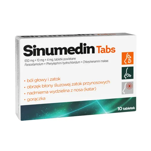 Sinumedin Tabs, 10 tabletek