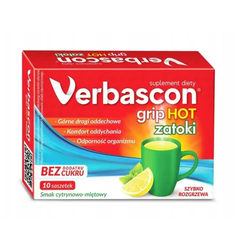Verbascon Grip Hot Zatoki, 10 saszetek