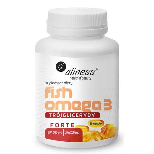 Aliness Fish Omega 3 Forte Trójglicerydy 500/250mg, 90 kapsułek