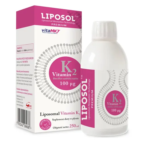 Aliness Liposomalna Witamina K2 (Vita MK7) 100 uq, 250 ml