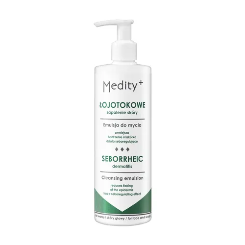 Medity+ ŁZS - emulsja do mycia twarzy i skóry głowy, 200 ml