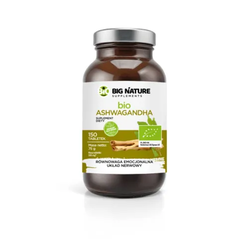 Big Nature Bio Ashwagandha, 150 tabletek