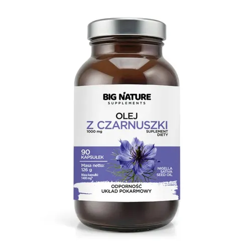 Big Nature Olej z czarnuszki, 90 kapsułek