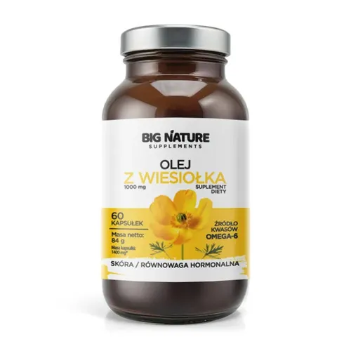 Big Nature Olej z wiesiołka, 60 kapsułek