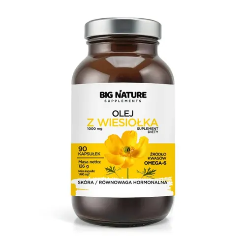 Big Nature Olej z wiesiołka, 90 kapsułek