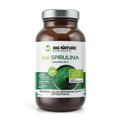 Big Nature Bio Spirulina, 200 tabletek