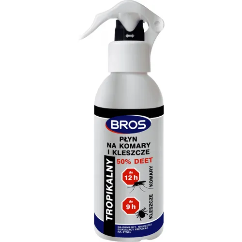 BROS - płyn na komary i kleszcze, 130 ml