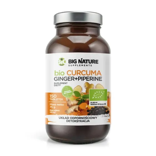 Big Nature Curcuma Ginger Piperine, 150 tabletek