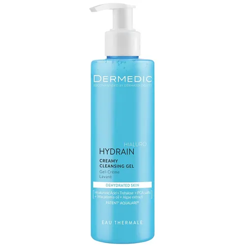 DERMEDIC HYDRAIN - kremowy żel do mycia twarzy, skóra odwodniona i sucha, 200 ml