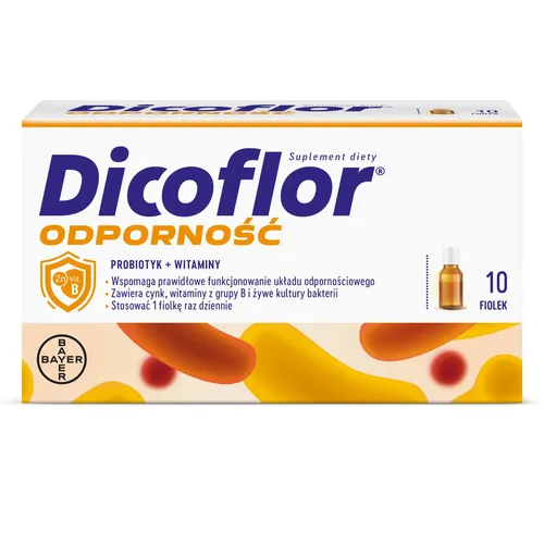 Dicoflor Odporność, 10 fiolek z płynem i proszkiem