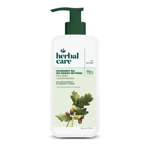 Herbal Care - ochronny żel do higieny intymnej kora dębu i prebiotyk, 330 ml