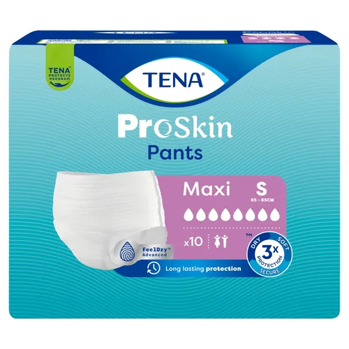 TENA Pants ProSkin Maxi - majtki chłonne, rozmiar S, 10 sztuk