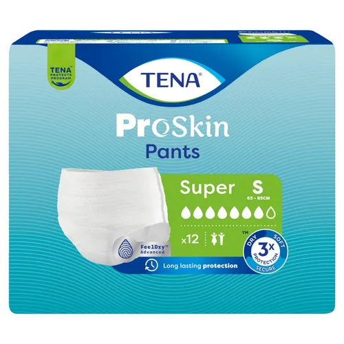 TENA Pants ProSkin Super - majtki chłonne, rozmiar S, 12 sztuk