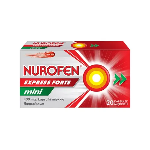 Nurofen Express Forte Mini 400 mg, 20 kapsułek