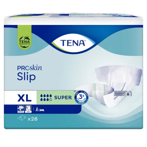 TENA Slip ProSkin Super - pieluchomajtki, rozmiar XL, 28 sztuk