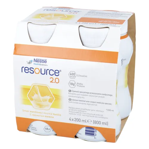 RESOURCE 2.0 - o smaku waniliowym, 4 x 200 ml