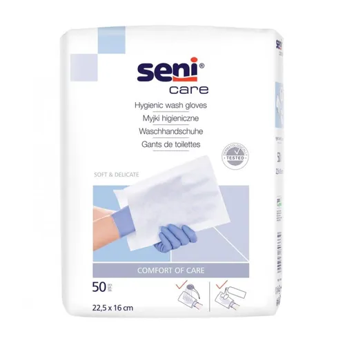 Seni Care - myjki niepodfoliowane, 50 sztuk
