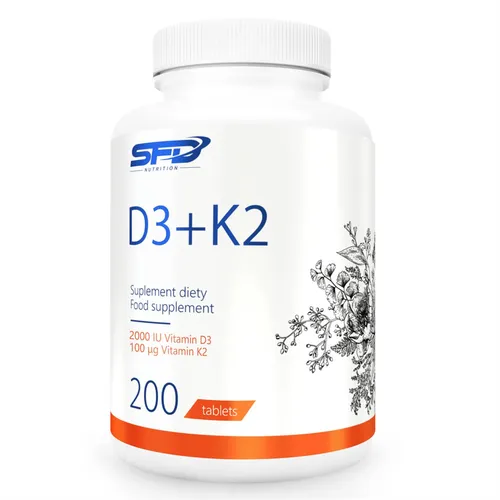 SFD D3+K2, 200 tabletek