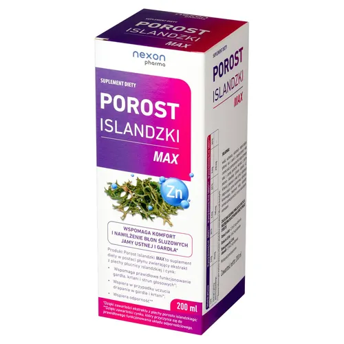 Syrop na kaszel z porostem islandzkim Max, 200 ml