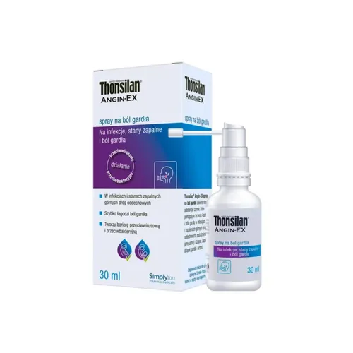 Thonsilan Angin-EX, spray do gardła, 30 ml