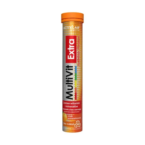 Activlab Multivit Extra, smak pomarańczowy, 20 tabletek musujących