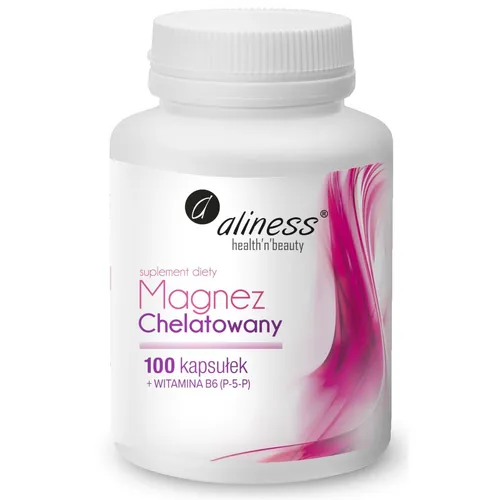 Aliness Magnez Chelatowany 720mg + B6(P-5-P), 100 kapsułek
