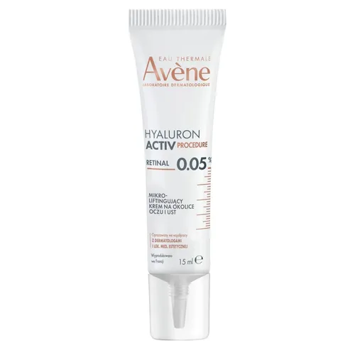 Avene Hyaluron Activ Procedure Mikro - liftingujący krem pod oczy i na zmarszczki wokół ust, 15 ml