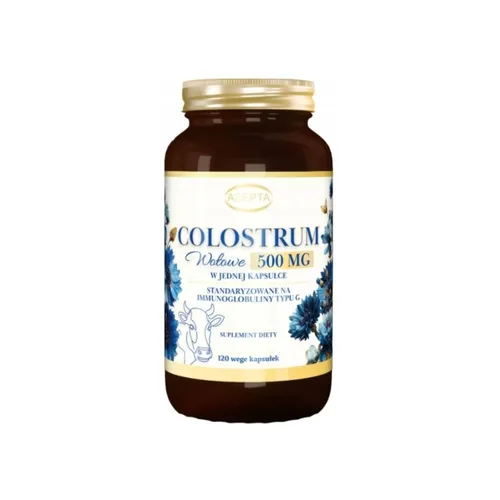 Asepta Colostrum Wołowe 500 mg, 120 kapsułek